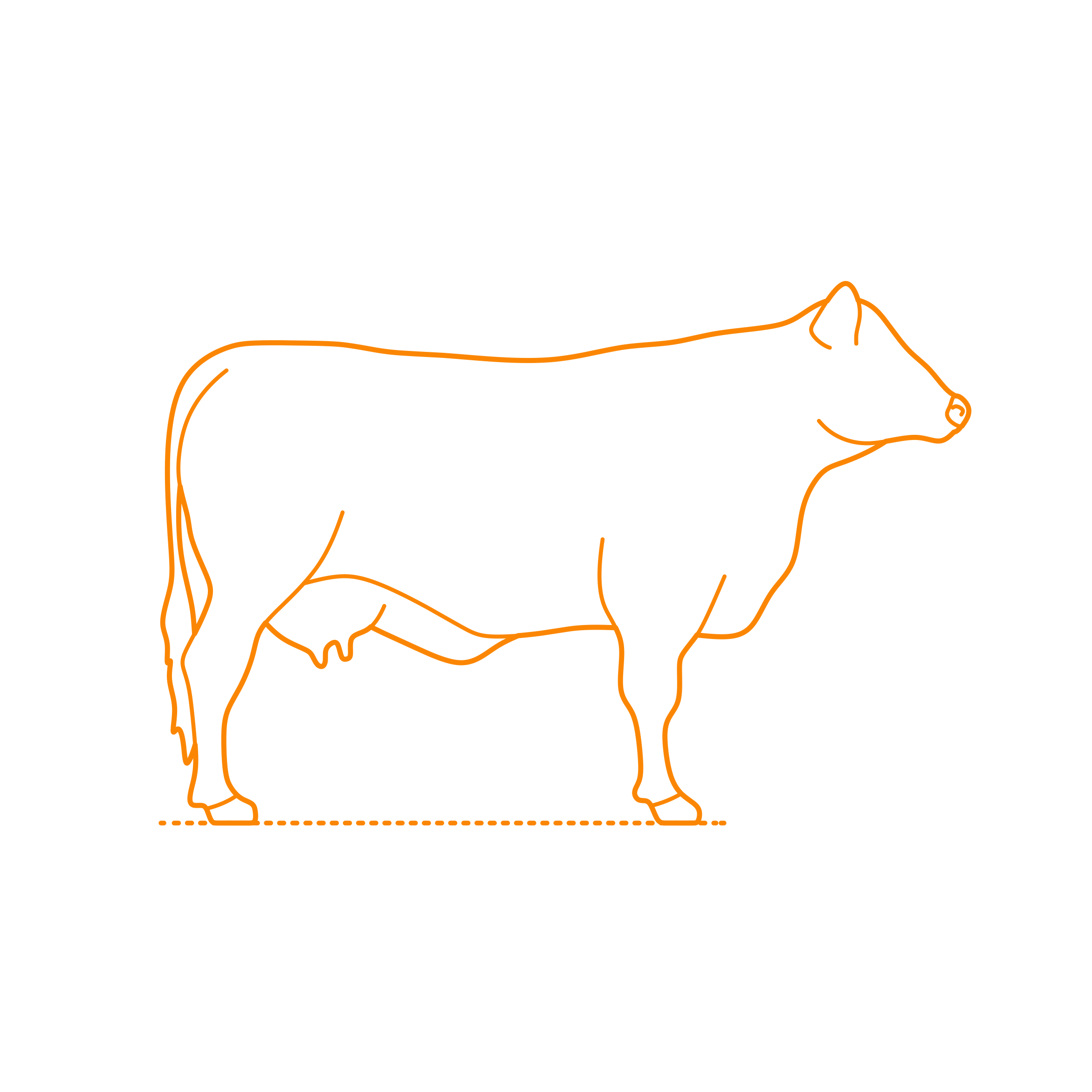 Animals Bovines Black Angus Cattle Sticker Outline Svg File Free Vectors